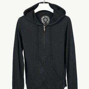 Chrome Hearts Black Cotton Jersey Dagger-Print Hoodie